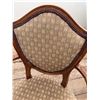 Image 6 : Shield Back Accent Chair With Carved Wood Frame