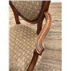 Image 7 : Shield Back Accent Chair With Carved Wood Frame