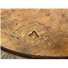 Image 11 : Oval Wood Table with Inlay, Carved Pedestal Legs