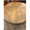 Image 13 : Oval Wood Table with Inlay, Carved Pedestal Legs