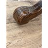 Image 6 : Oval Wood Table with Inlay, Carved Pedestal Legs