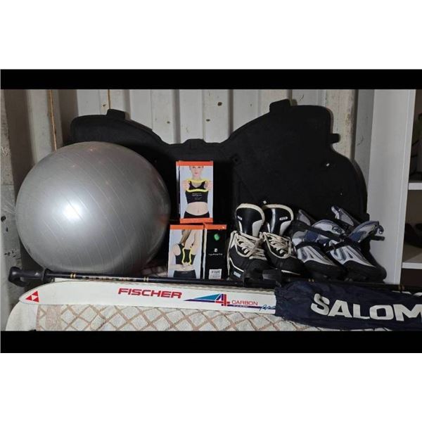 Fischer Skis, Poles, Inline Skates, Bell Exercise Ball & More 