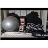 Image 1 : Fischer Skis, Poles, Inline Skates, Bell Exercise Ball & More 