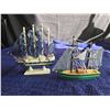 Image 7 : Ship Model Replicas, Nautical Barometer, and Lighthouse Decor