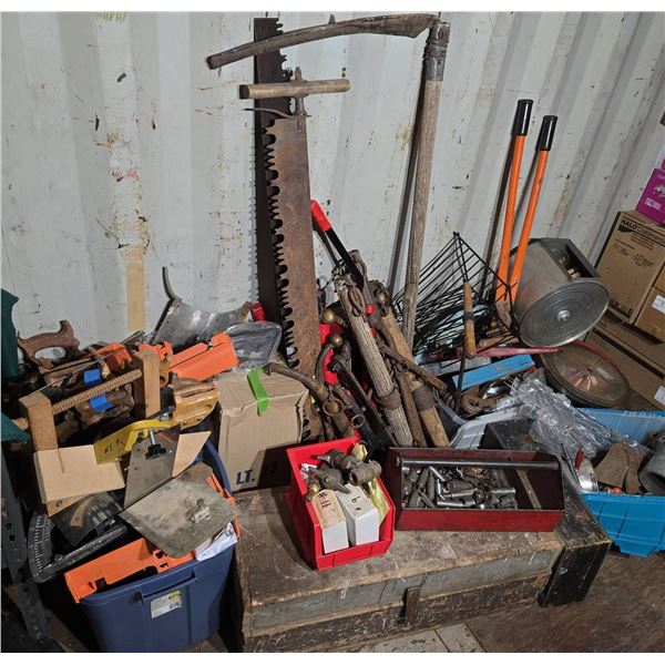 Vintage Hand Tools, Saws, Toolboxes, and Hardware