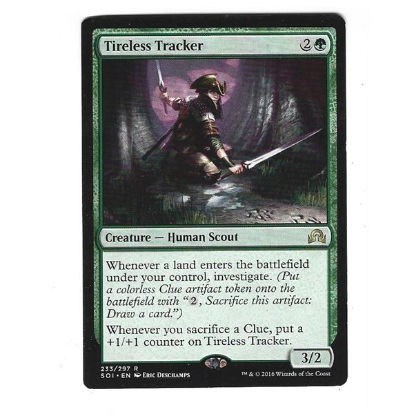 Magic The Gathering Tireless Tracker Rare card 233/297