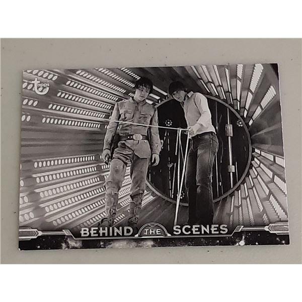 Star Wars The Empire Strikes Back Black and White Behind the Scenes card BTS-26