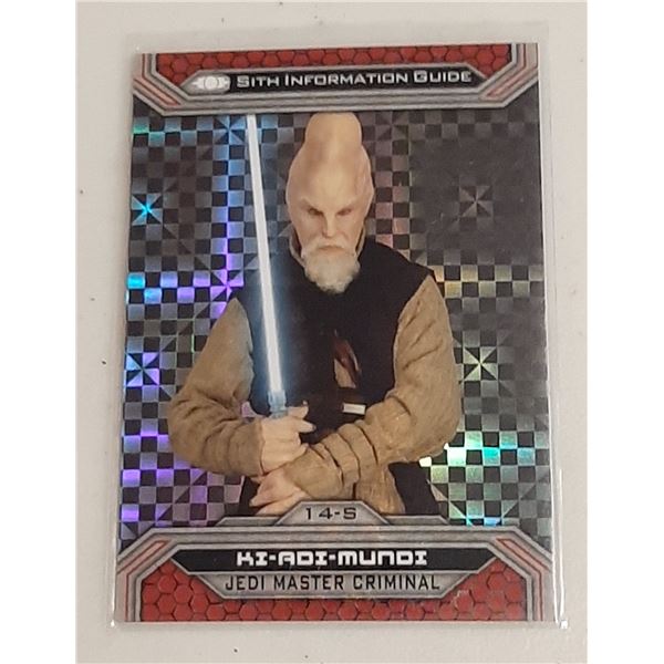 2015 Topps Star Wars Chrome Perspectives Jedi vs. Sith card 14-S X-Fractor #d 05/99