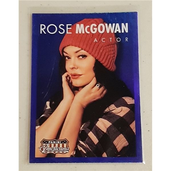 Rose McGowan 2015 Americana Blue Foil Parallel card #64