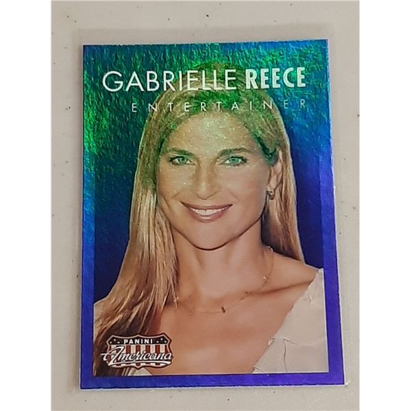 Gabrielle Reece 2015 Americana Blue Foil Parallel card #37