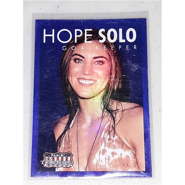 Hope Solo 2015 Americana Blue Foil Parallel card #6