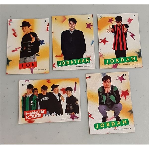 Lot of 5 1989 Topps New Kids On The Block Stickers