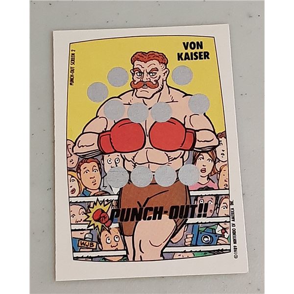 1989 O-Pee-Chee Nintendo Gamepack Punch Out card Screen 2 of 10