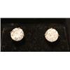 Image 1 : 2.40 Carat Total Weight Diamond Stud Earrings
