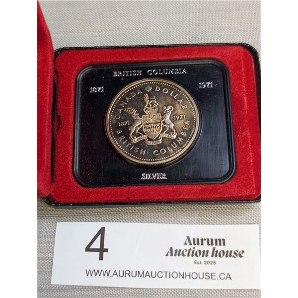 1971 Canadian Silver Dollar in Case