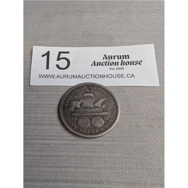 1893 US Silver Half Dollar World Columbian Exposition