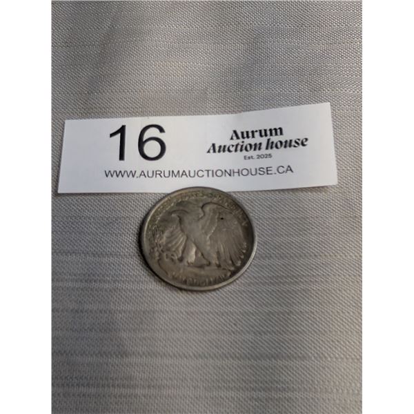 1917 US Silver Half Dollar