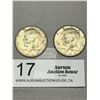 Image 2 : 2 US Silver 50 Cent Coins