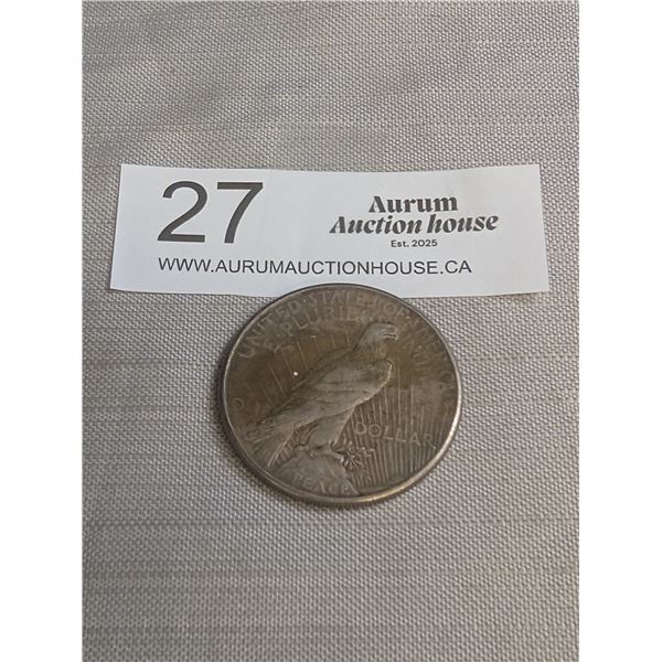1923 US Silver Dollar