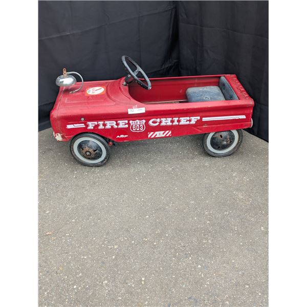 1960's AMF Fire Chief Pedal Car in Good Working Order