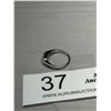Image 2 : 18K G.F. White Gold Simulated Diamond Ring Nice Quality