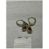 Image 3 : Antique Ruby Earrings Marked Germany K+L