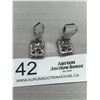 Image 2 : Vintage Silver Lace Stone Stone Set Earrings