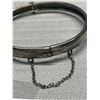 Image 2 : Marked Birks Sterling Antique Hinged Cuff Bangle