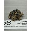 Image 2 : Antique Rhinestone Fllower Trembler Brooch