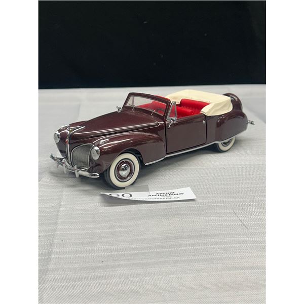 1/24 Scale Franklin Mint 1941 Lincoln Convertible Diecast Car