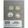 Image 1 : 4 US Silver Quarters