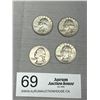 Image 2 : 4 US Silver Quarters
