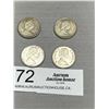 Image 2 : 4 Silver Canadian 1967 Quarters