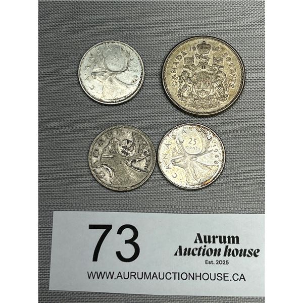 $1.25 in Canadian Silver Coins
