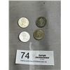 Image 2 : 4 Silver Canadian 1967 Quarters