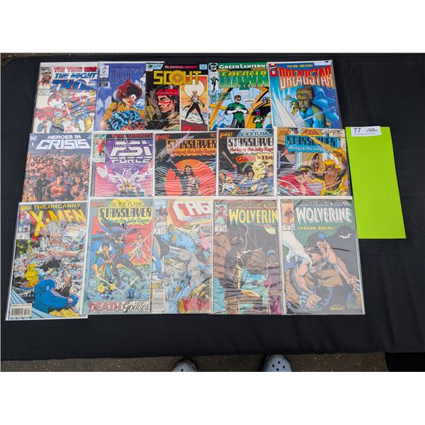 15 Good Quality Comics Mostly on Board in Bag
