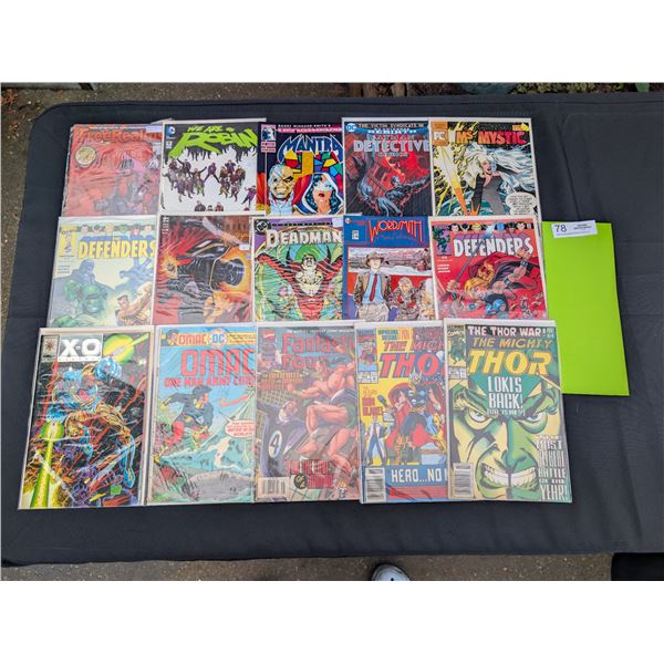 15 Good Quality Comics Mostly on Board in Bag
