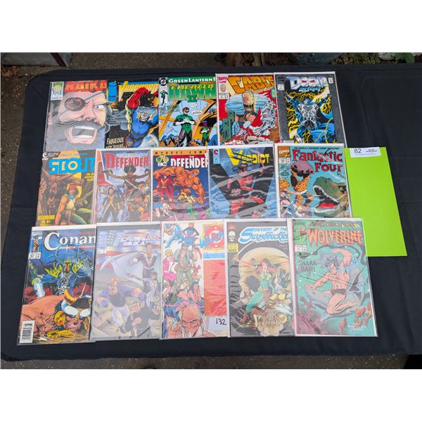 15 Good Quality Comics Mostly on Board in Bag