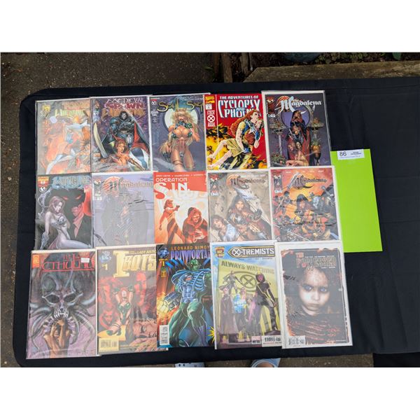 15 Good Quality Comics Mostly on Board in Bag