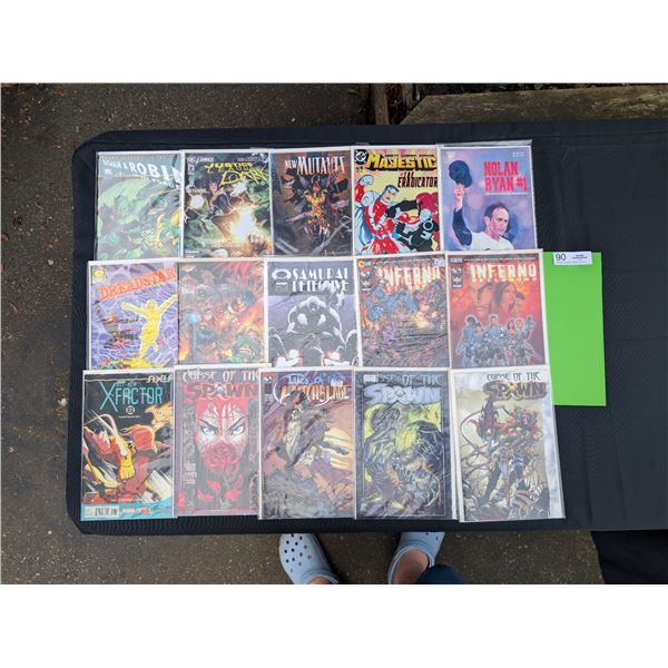15 Good Quality Comics Mostly on Board in Bag