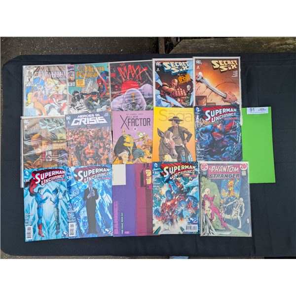 15 Good Quality Comics Mostly on Board in Bag