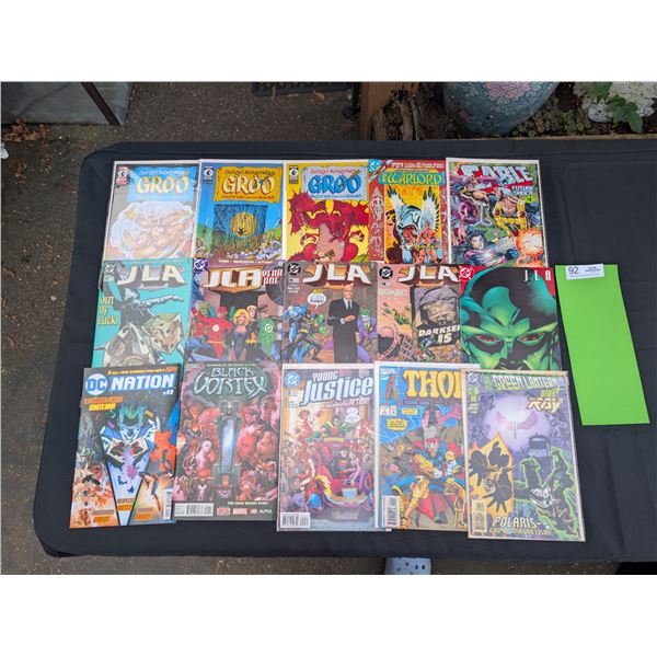 15 Good Quality Comics Mostly on Board in Bag