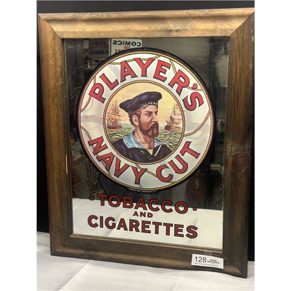 \Vintage Players Cigarette Navy cut Mirror  23"x19" Great Condition