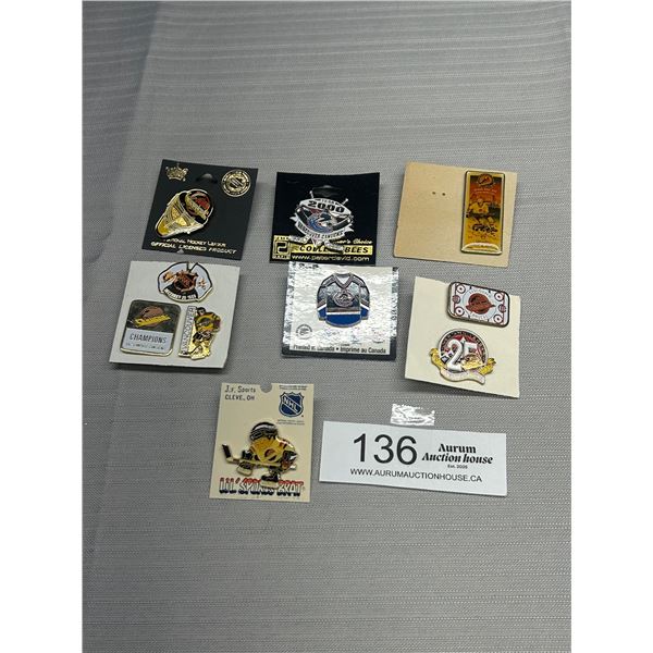 Lot of 10 Vinage Vancouver Canucks Pins