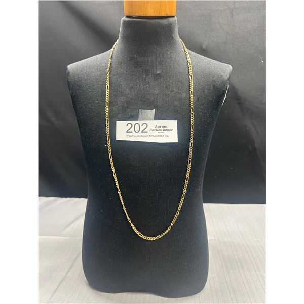 24' Inch Long Golf Guilded Chain Necklace