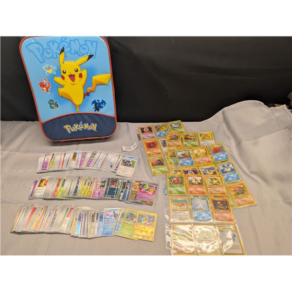 Large Lot of Pokemon Cards and Small Pokemon Suitcase