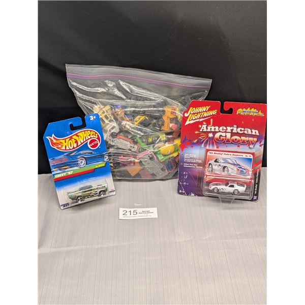 Hotwheels Car Lot + 2 Cars in Original Packaging