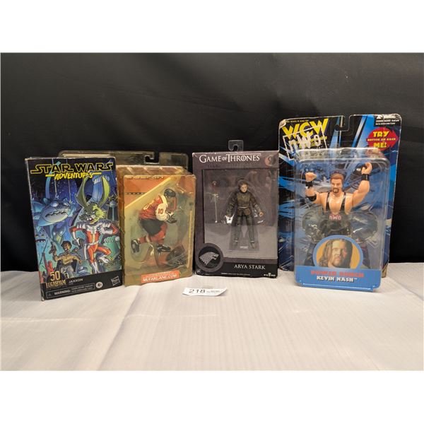 Lot of 4 Carded Figures Sealed