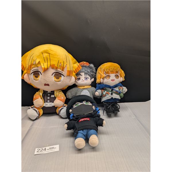 4 Demon Slayer (Kimetsu no Yaiba) Plush Figures