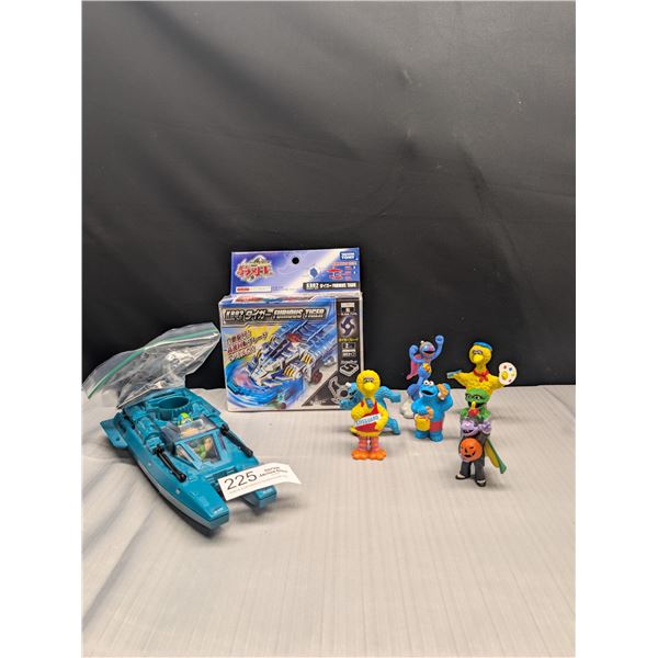 Collection of Seasame Street PVC Figures + Japanese Furious Tiger